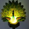 Waterproof Solar Garden Lights Energy Saving Resin Peacock Solar Stake Light Decorative Stake Outdoor Statue