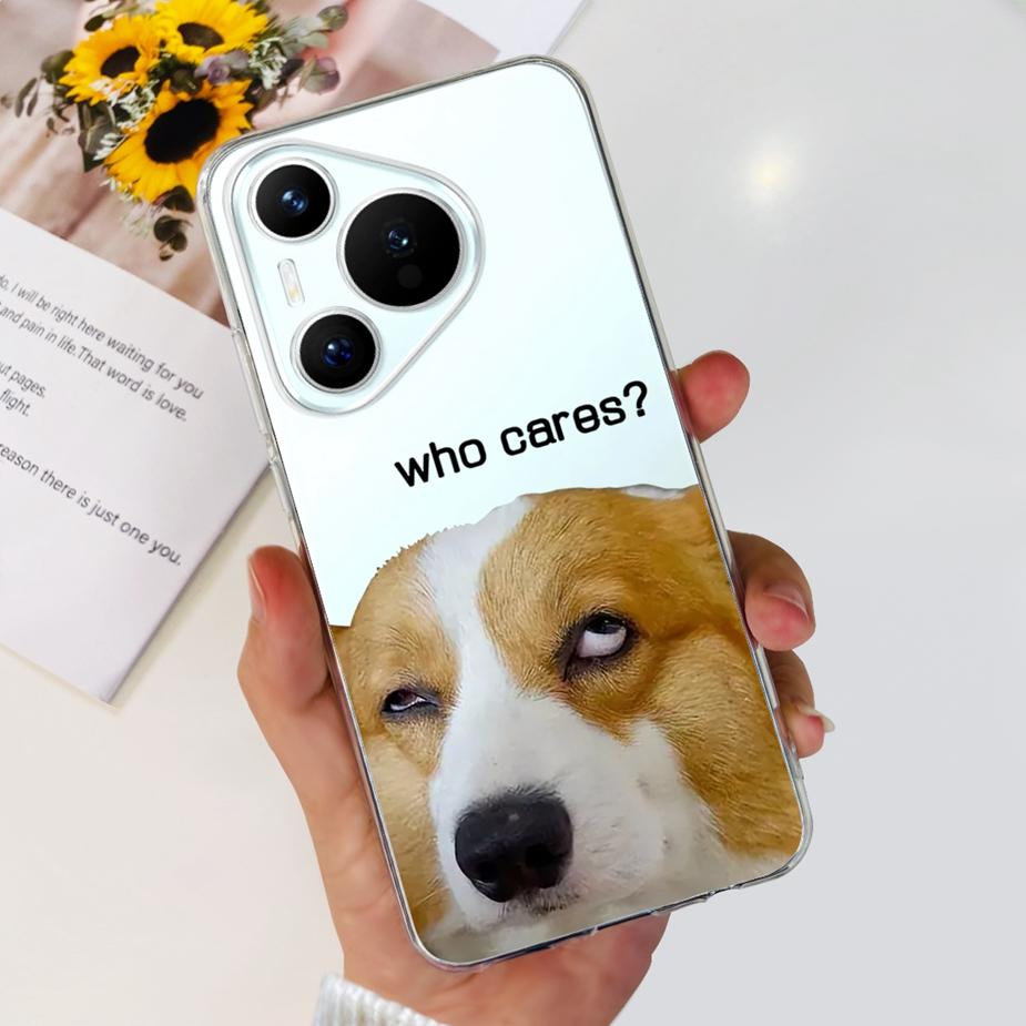 Für Huawei Pura 70 Hülle Niedliche Cartoon Bemalte Abdeckung Klare Silikon Handyhülle Für Huawei Pura 70 Pro Plus Pura70 Pro + Weiche Hülle