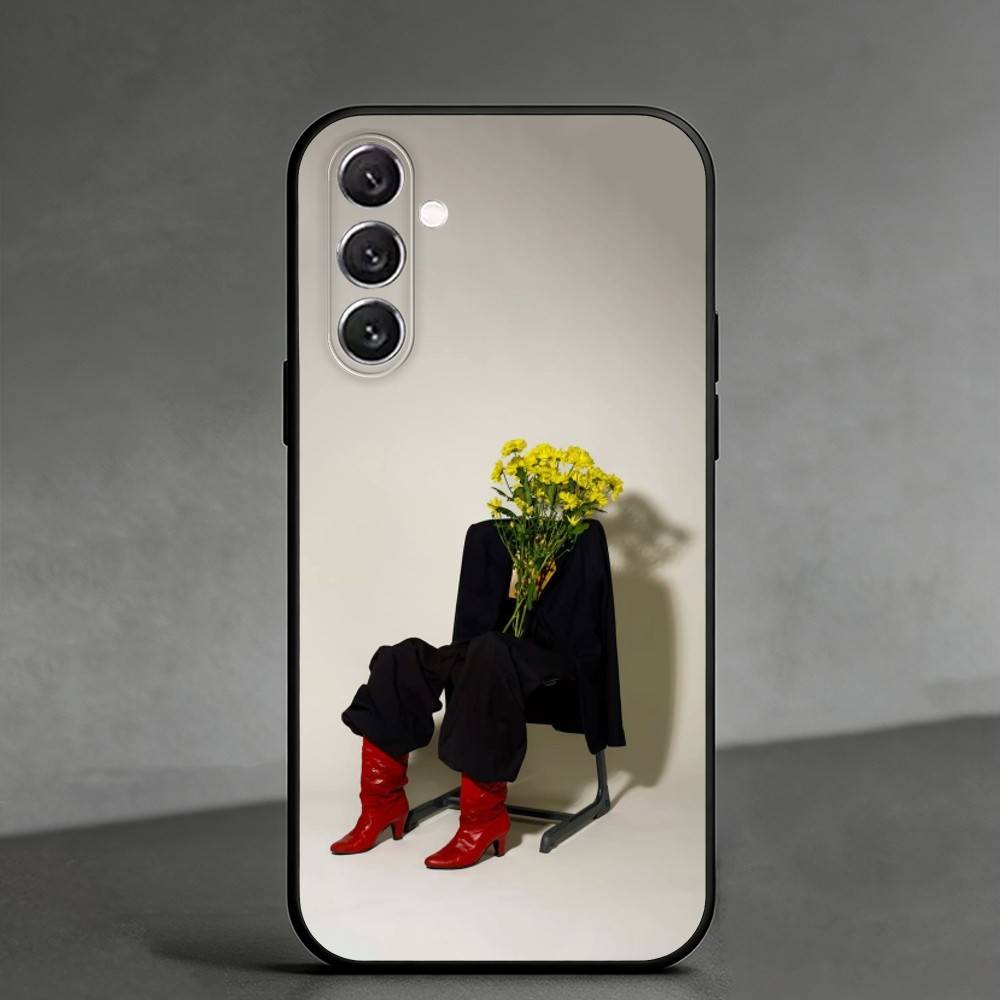 C-Creative portrait art Phone Case For Samsung Galaxy A91,80,73,72 ,71,53,52,32 ,31,22,21s,20,Soft Black Case