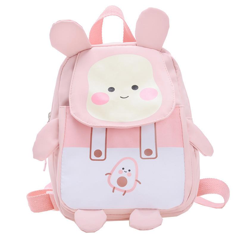 Adorable Cartoon Animal Print Backpack For Kids Breathable Stylish Preschoolers School Bag