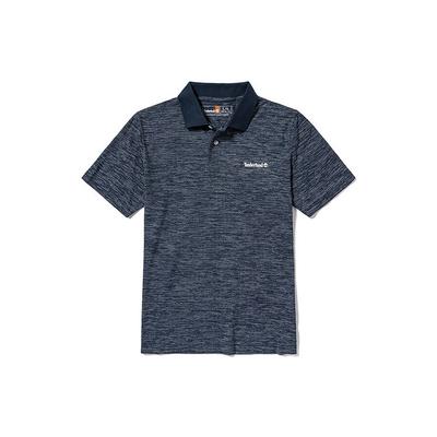 Outdoor Casual Breathable Short Sleeve Polo Shirt Men Tops Deep-Sapphire-Blue A6RB1-475