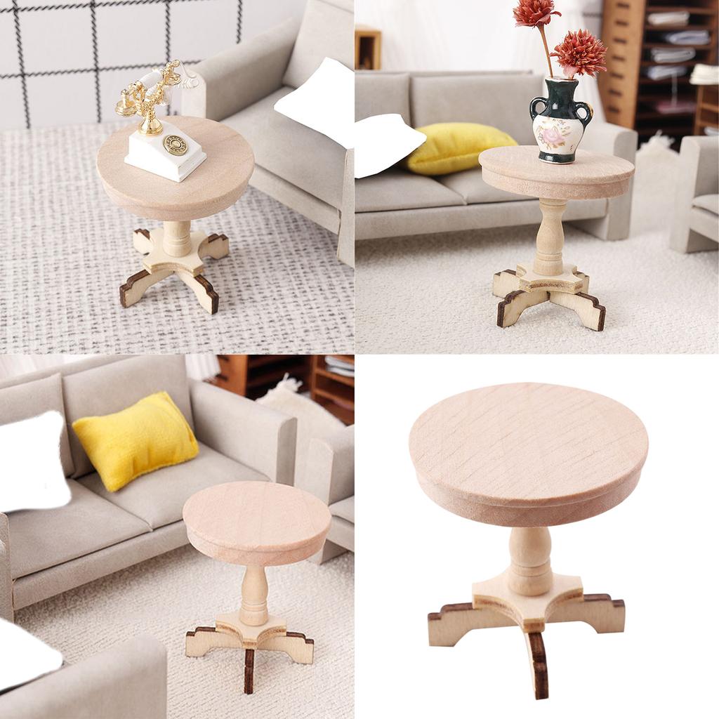 Portable Small Round Table Easy To Rearrange Enhances Model Layout Flexibility