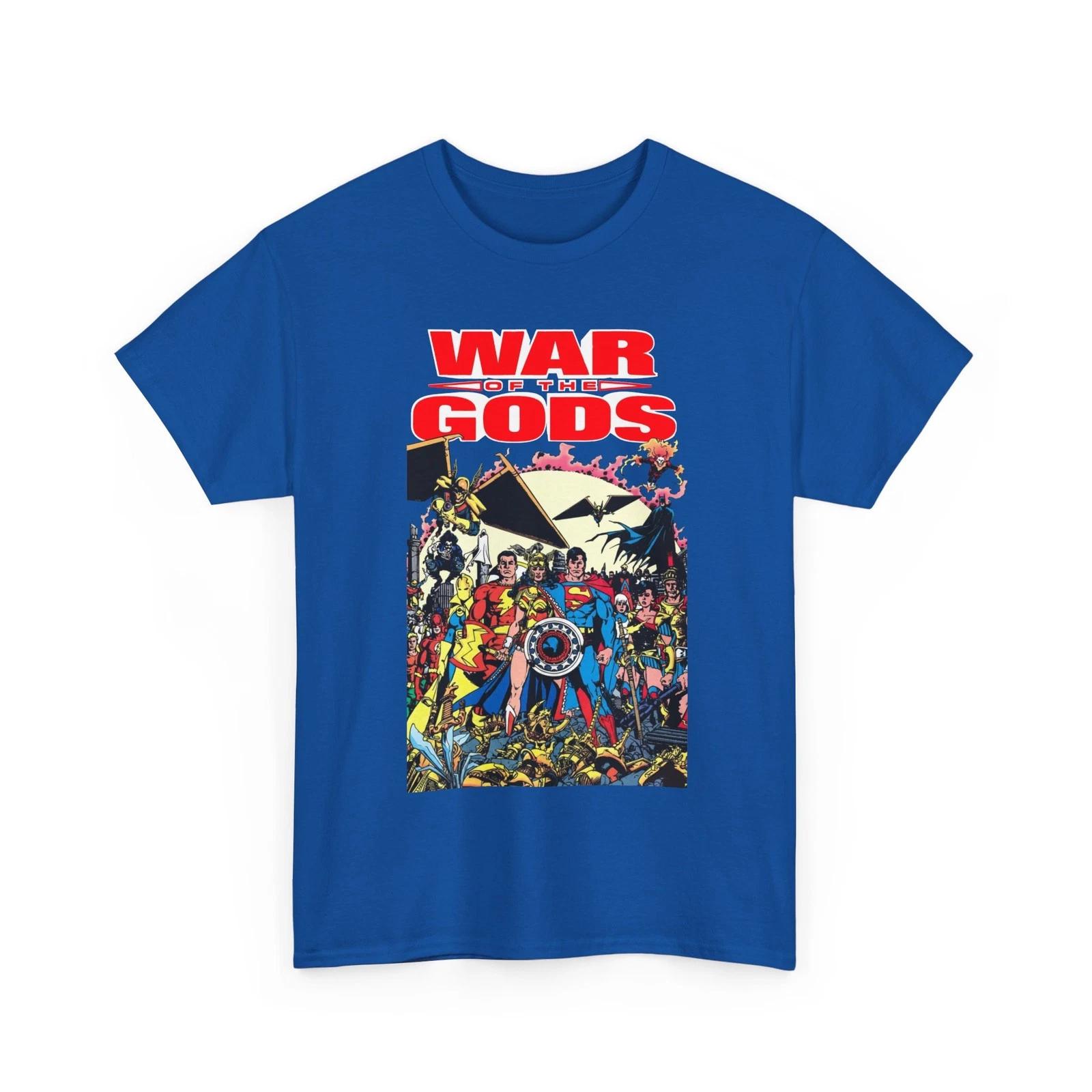 War of the Gods T-Shirt DC Comics George Perez Wonder Woman Vintage-Style Tee XXL