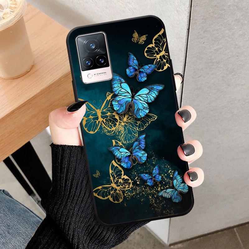 For Vivo V21 5G Case V2050 Silicone Soft Protective TPU Funda Cases for Vivo V21 4G Back Cover Bumper for VivoV21 V 21 5G V21E