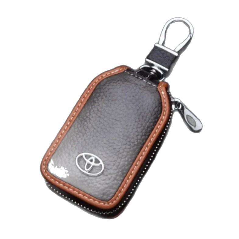 Premium Leather Car Key Case for Luxury Vehicles - Universal Fit