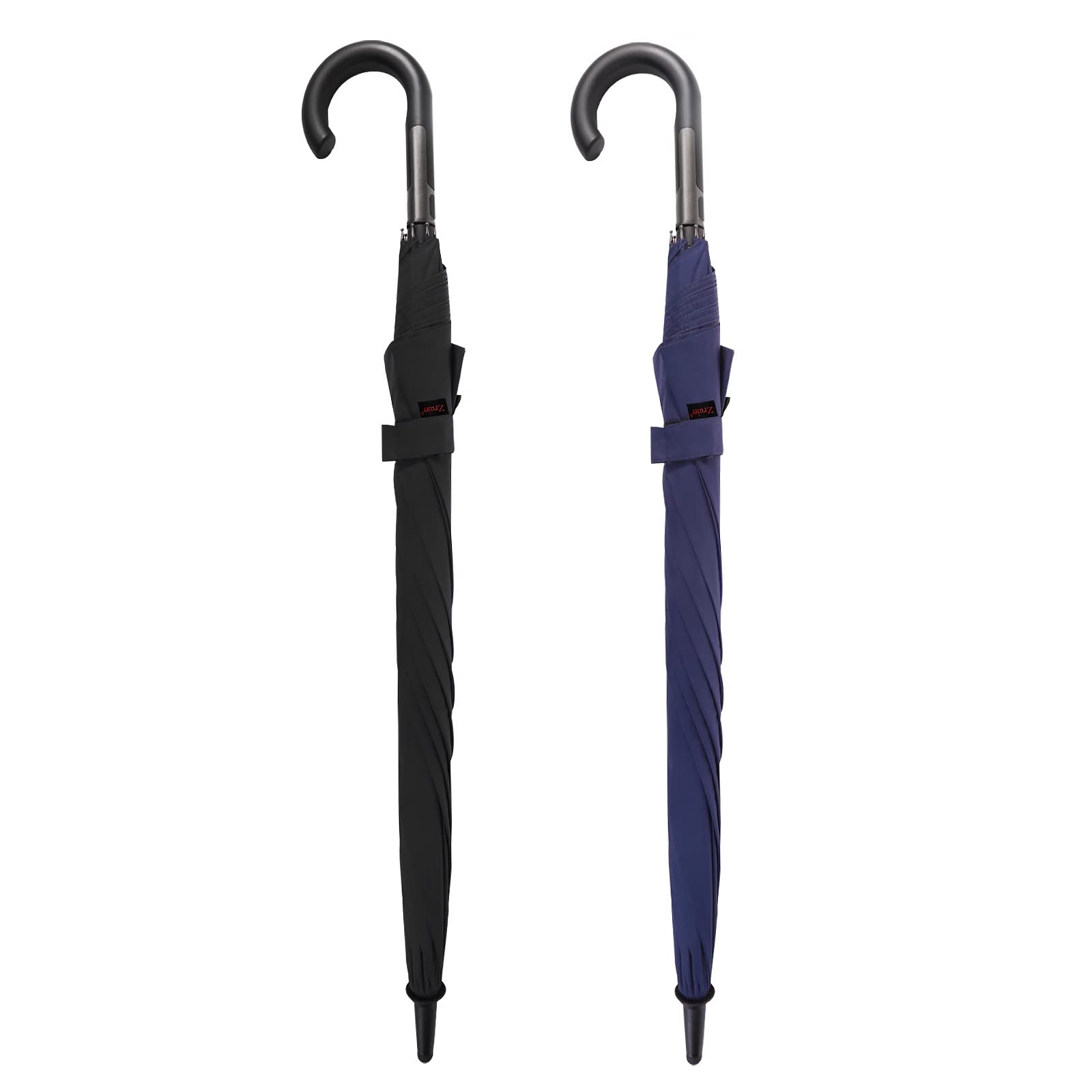 

Zruier Зонт для мужчин и длинный зонт, подходящий для сильного дождя и супер водонепроницаемый, ветроустойчивый, 230T, высокопрочный стекловолокно, тефлон, большой диаметр, длинный, подходящий