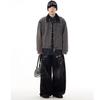 Old tie-dye wide-leg jeans men's American retro high street pendant feeling lazy wind mopping trousers