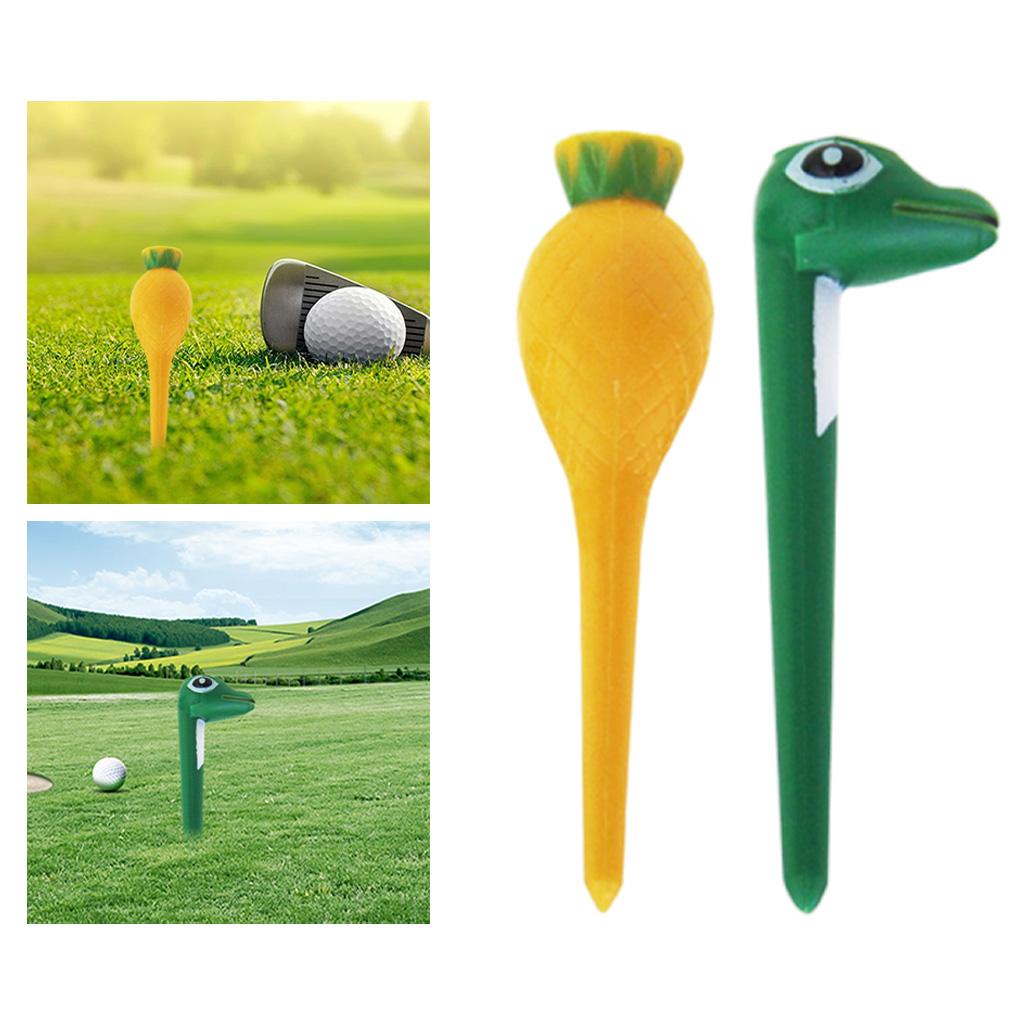 1pc golf professional tees 70mm/2.76inch Yellow/Green Tool Nail for Accessories - Fruit