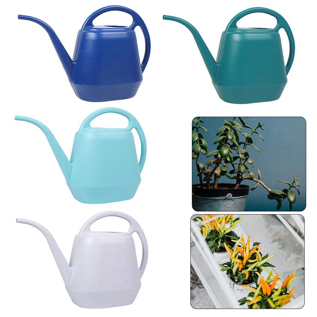 4L Large Plastic Garden Long Nozzle Watering Can Sprinkler Indoor Outdoor