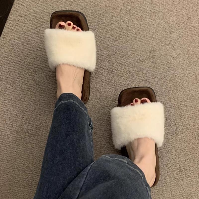 

Модные меховые леопардовые женские тапочки-балетки, модные хлопковые туфли, дизайнерские зимние уютные ботинки для женщин 2025, повседневные, для платья, Zapatillas De Mujer 40 абрикосовый