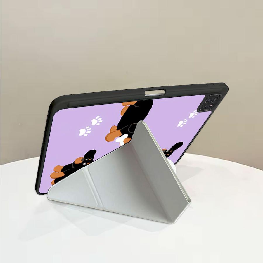 Funny Dog Happy Holder Cover Tablet Case For iPad Air 4 5 M3 M2 1 2 M4 11inch Mini 6 7 Pro 2025 Pro 11th 10th 9th 8th 7th