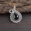 Black Tourmaline Pendant Gemstone Jewelry, 925 Solid Sterling Silver Pendant Necklace, Handmade Silver Chain Pendant Jewelry