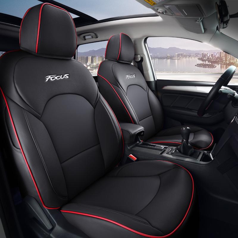 

Ford Focus Накидка на сиденье из натуральной кожи на все сезоны с полной защитой и подушка Focus Specific - Middle Genuine Leather