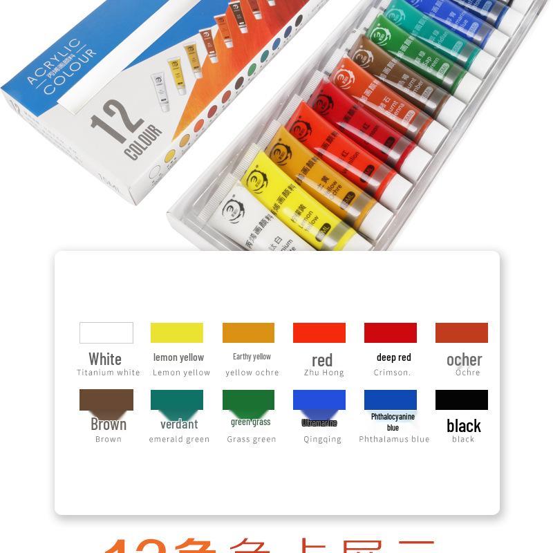 15ml Hand-Painted Acrylic Paint Set for Wall, Flower Pot, and Stone Painting