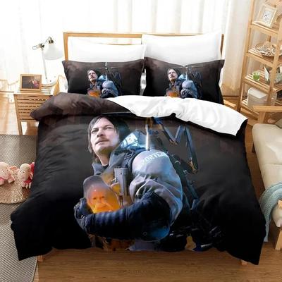 3D-Druck Death Stranding Bettwäsche-Set Bettbezug Bettset Steppdeckenbezug Kissenbezug Steppdecke King Queen Größe Jungen Erwachsene Bettwäsche-Set
