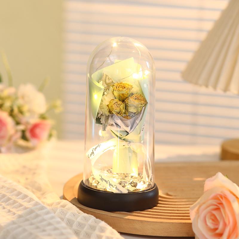 Rose Bouquet Night Light – Ideal Birthday Gift for Women, Friends, or Classmates