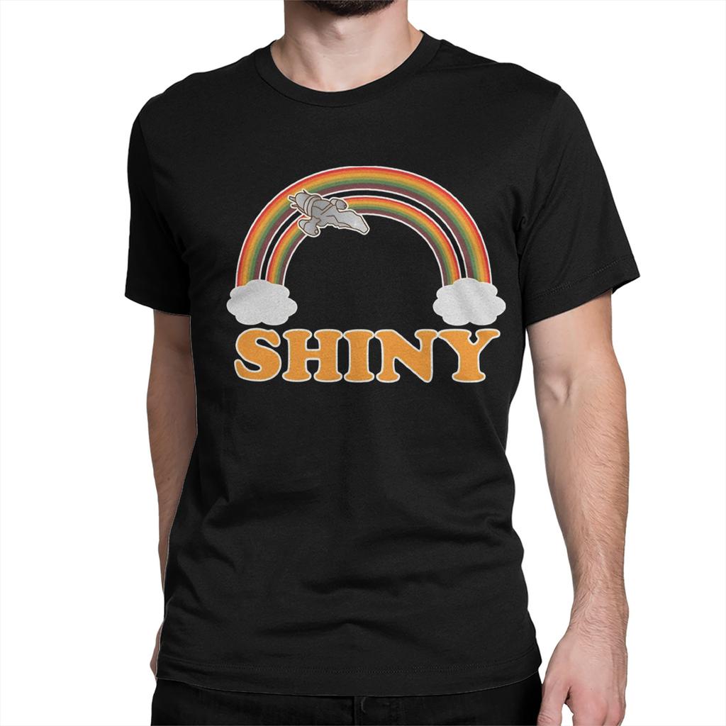 Unisex Unisex TShirt Firefly Serenity Double rainbow Pure Cotton Tee Shirt Short Sleeve T Shirt Crewneck Clothing Gift Idea