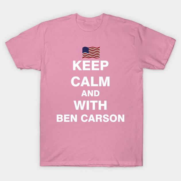 T Shirt Women Keep Calm And With Ben Carson Harajuku Print Kawaii Tshirt Summer Short Sleeve Female T-Shirt Top Tee