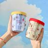 WORTHBUY Double Wall Salad Cup Portable Leak Proof Oat Container With Fork Handle Drain Fruit Cup Cute Breakfast Cup For Student 2