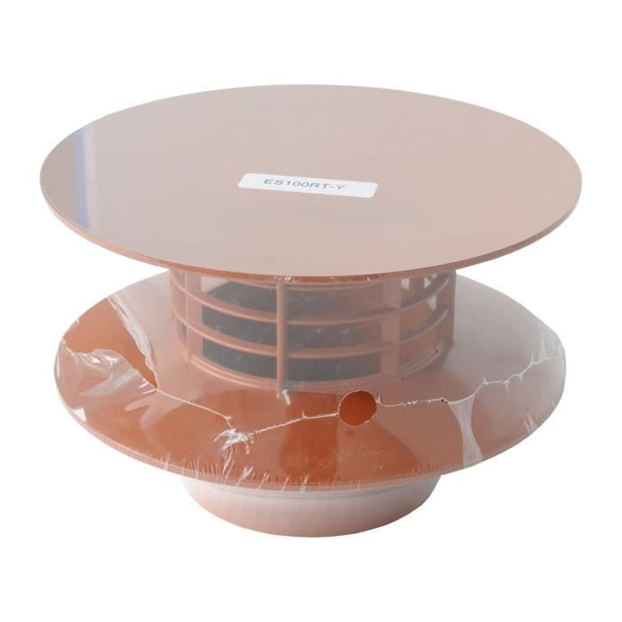 First plast extracteur statique, rouge, diamètre 100 mm - es100rt