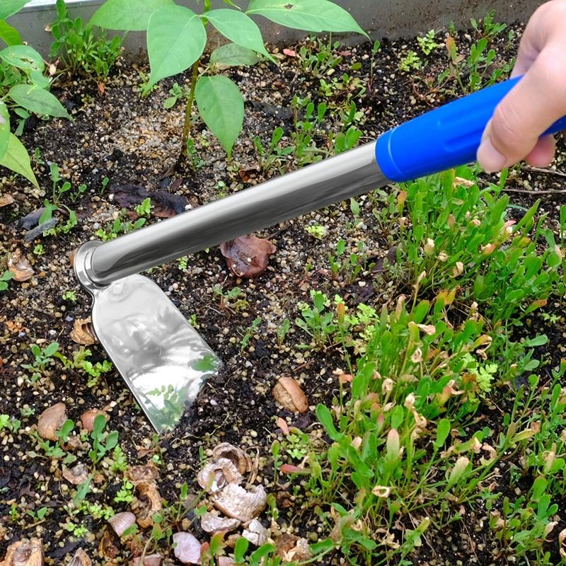 Stainless Steel Dual Purpose Hoe For Vegetable And Flower Planting Household Small Hoe Agricultural Rake Pickaxe