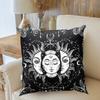 Mandala Throw Pillows White Black Sun And Moon Cushion Cover Throw Pillow Cases Sofa Cushion Cover Tarot Pillowcase Home Decor