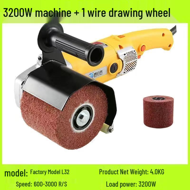 Hot Selling Stainless Steel Handheld Electric Polisher: Rust Remover & Mirror Surface Metal/Wood Wire Drawing Machine