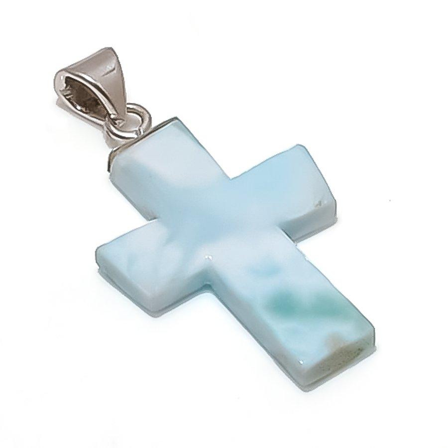 

Натуральный Ларимар Драгоценный камень Ручная работа 925 Стерлинговое серебро Ювелирное изделие Подвеска 1,58 r1z99