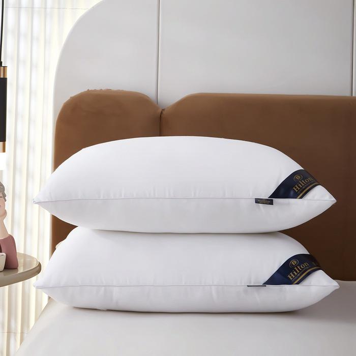 High-Elastic Hotel Pillow with Cervical Support and Down-Like Fiber Filling