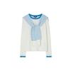 Lap Stripe Shawl Set Round Knit As1kh263
