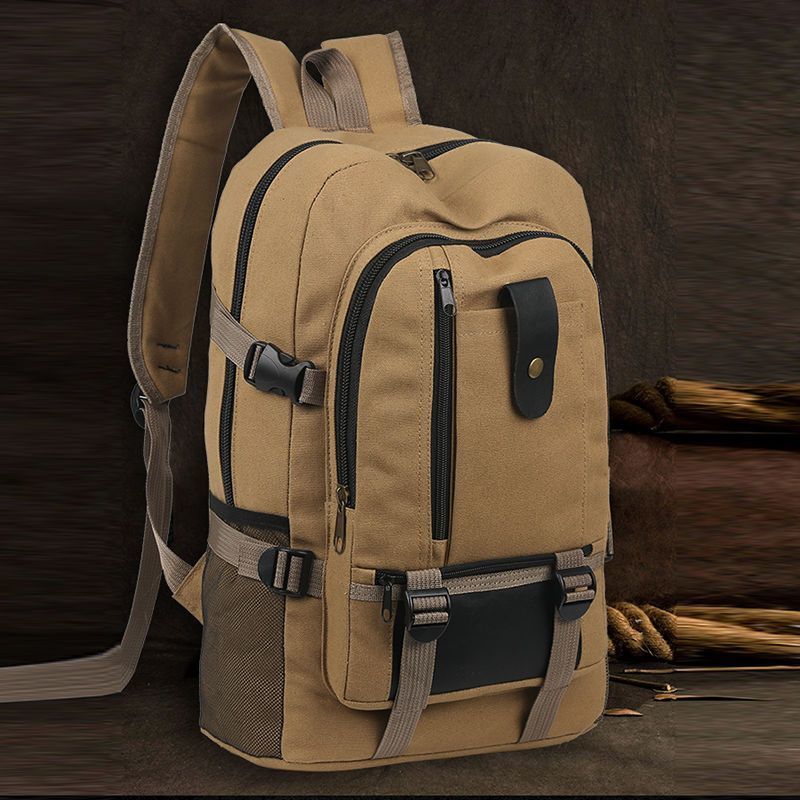 Extra Large Capacity Men's Canvas Backpack Oversized Travel Luggage Backpack