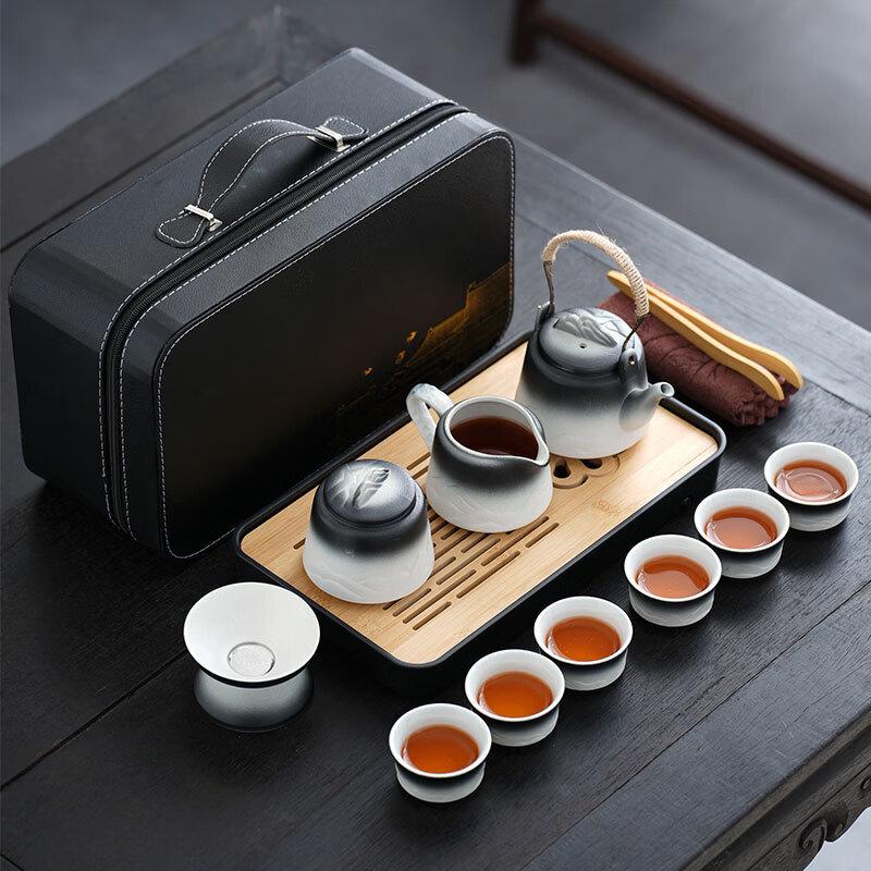 Zhuijia Ceramic Car Travel Tea Set