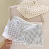 Spring Floral Cotton Women's Antibacterial Low-Rise Underpants with Extended Crotch and Safe Anti-Exposure Design