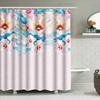 Black Cat Shower Curtain With White Background Home Decor Bathroom Accessories For Cats Lovers Polyester Waterproof Design (72 X