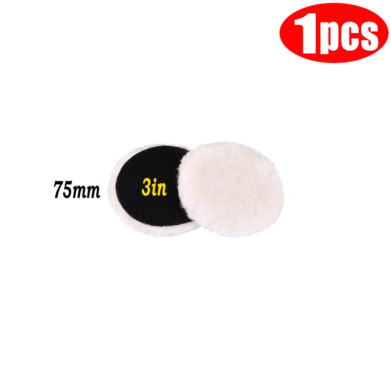 5 rozmiarów 75-180 mm Wełniana tarcza polerska Woskowanie Polerowanie Pielęgnacja lakieru samochodowego Gąbki polerskie do akcesoriów do mycia samochodów