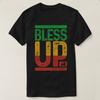 Bless Up Reggae Music Rastafari Lion of Judah Rasta Gift TShirt 100 Cotton ONeck Short Sleeve Summer Casual Mens Tshirt