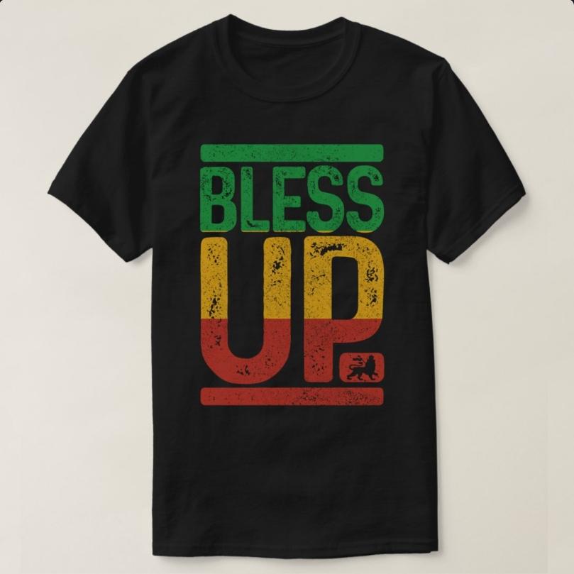 

Bless Up Музыка Регги Растафари Лев Иуды Раста Подарок Футболка 100% Хлопок Круглый Вырез Короткий Рукав Летняя Повседневная Мужская Футболка -... S разноцветный