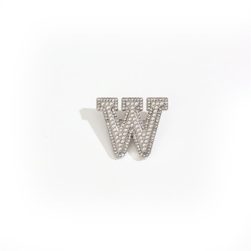 Kristall Strass Perle A-Z 26 Buchstaben Brosche Damen Englisches Alphabet Brosche Anstecknadel Korsage Kragen Schmuck Kleidung Tasche Deko Geschenke