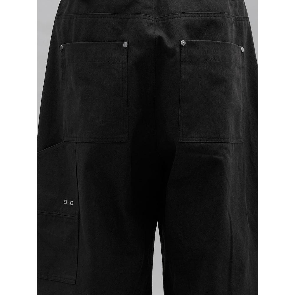 Saendeusaundeu Carpenter Wide Pants Black