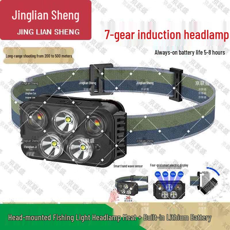 

JingLianSheng USB Rechargeable Smart Sensor Headlamp