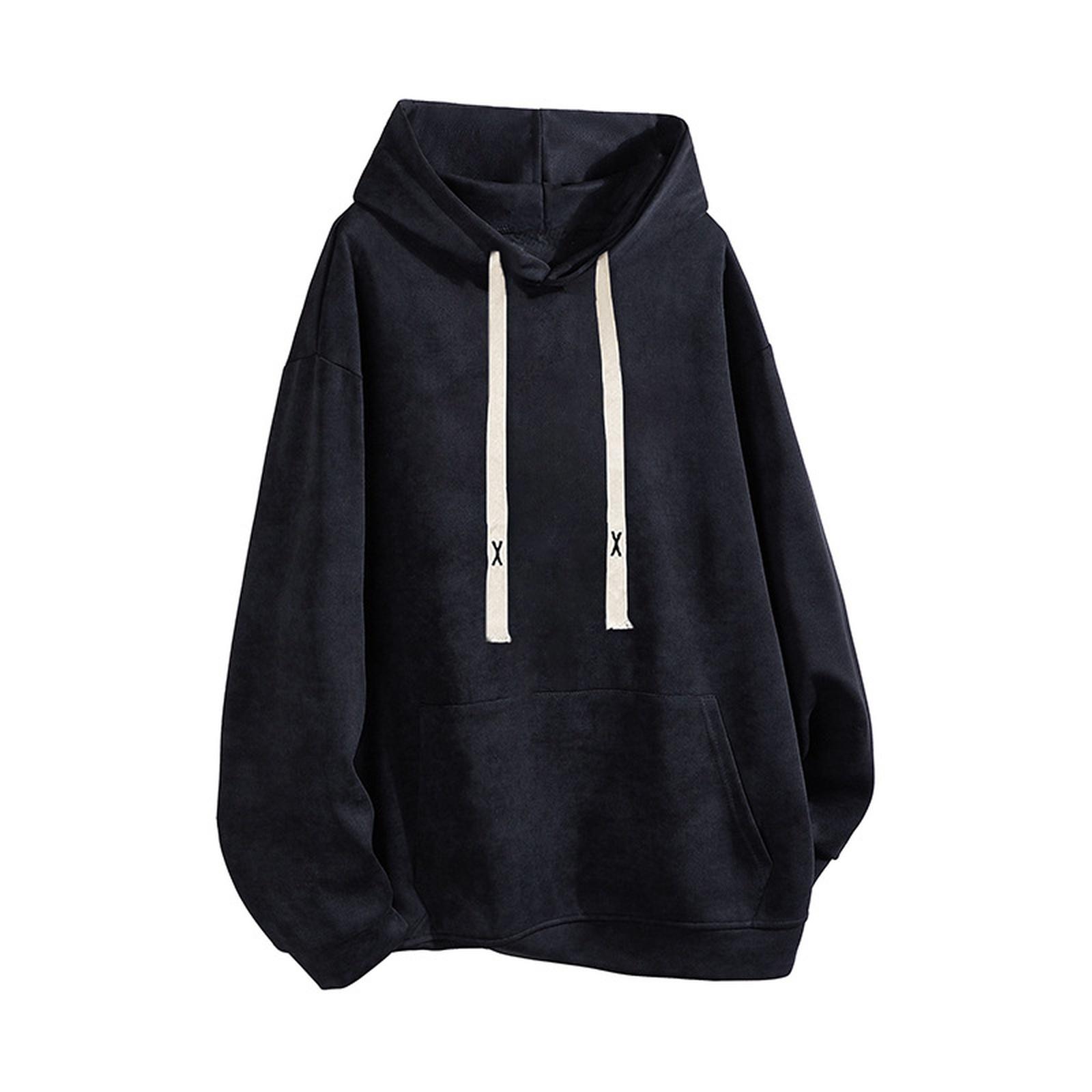 

Мужское худи в стиле тай-дай с американской тяжелой стиркой, модное, уличное, повседневное худи XXL чёрный