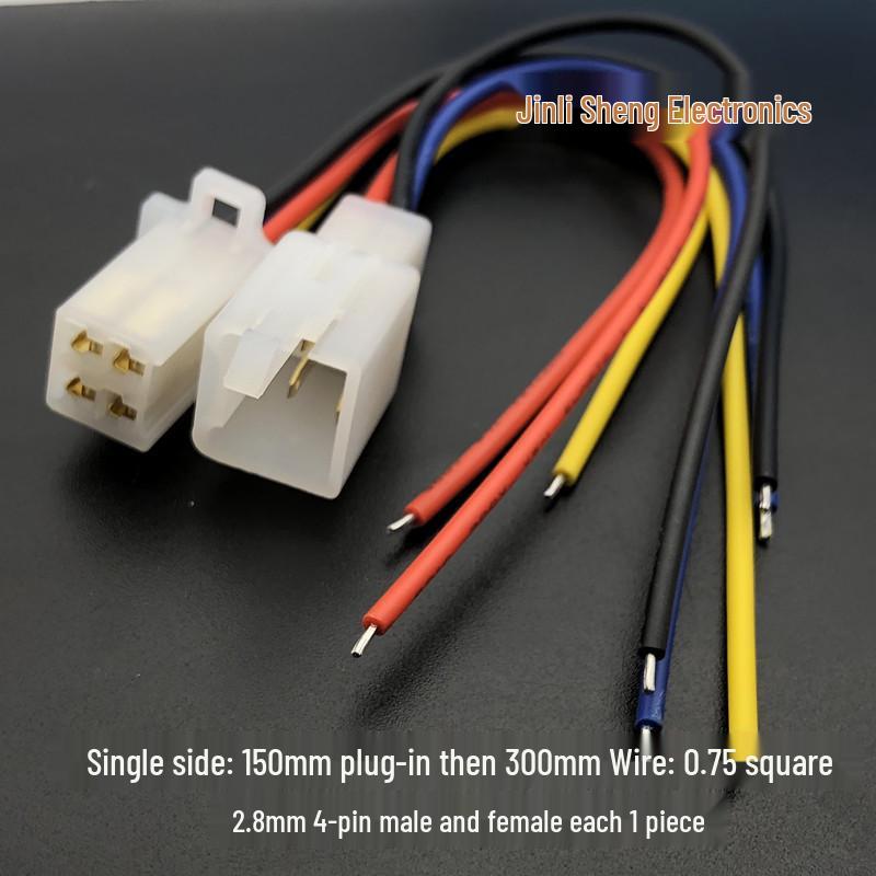 Electric Vehicle Handlebar Controller Connector: 2/3/4 Wire 2.8 Model Male/Female Plug