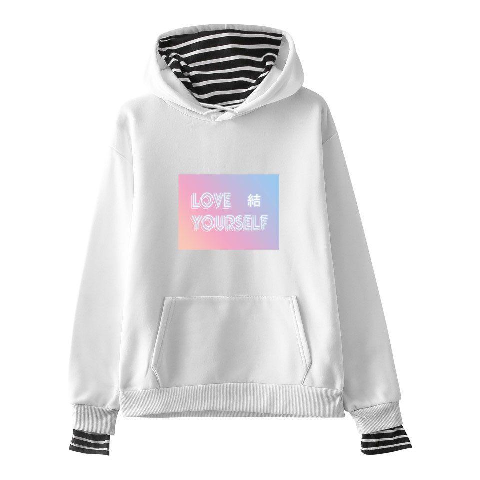 Kpop Love Yourself Bts Bangtan Boys Sweatshirt Hoodie Pocket Sweater Unisex