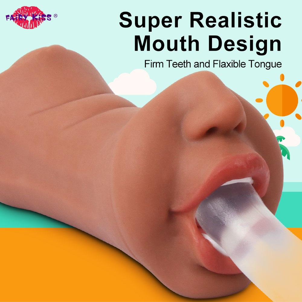 3 In 1 Masturbators Vagina Anal Oral Sexy Toys For Men Artificial Pussy Realistic Mouth Blowjob Male Masturbation Adult Goods