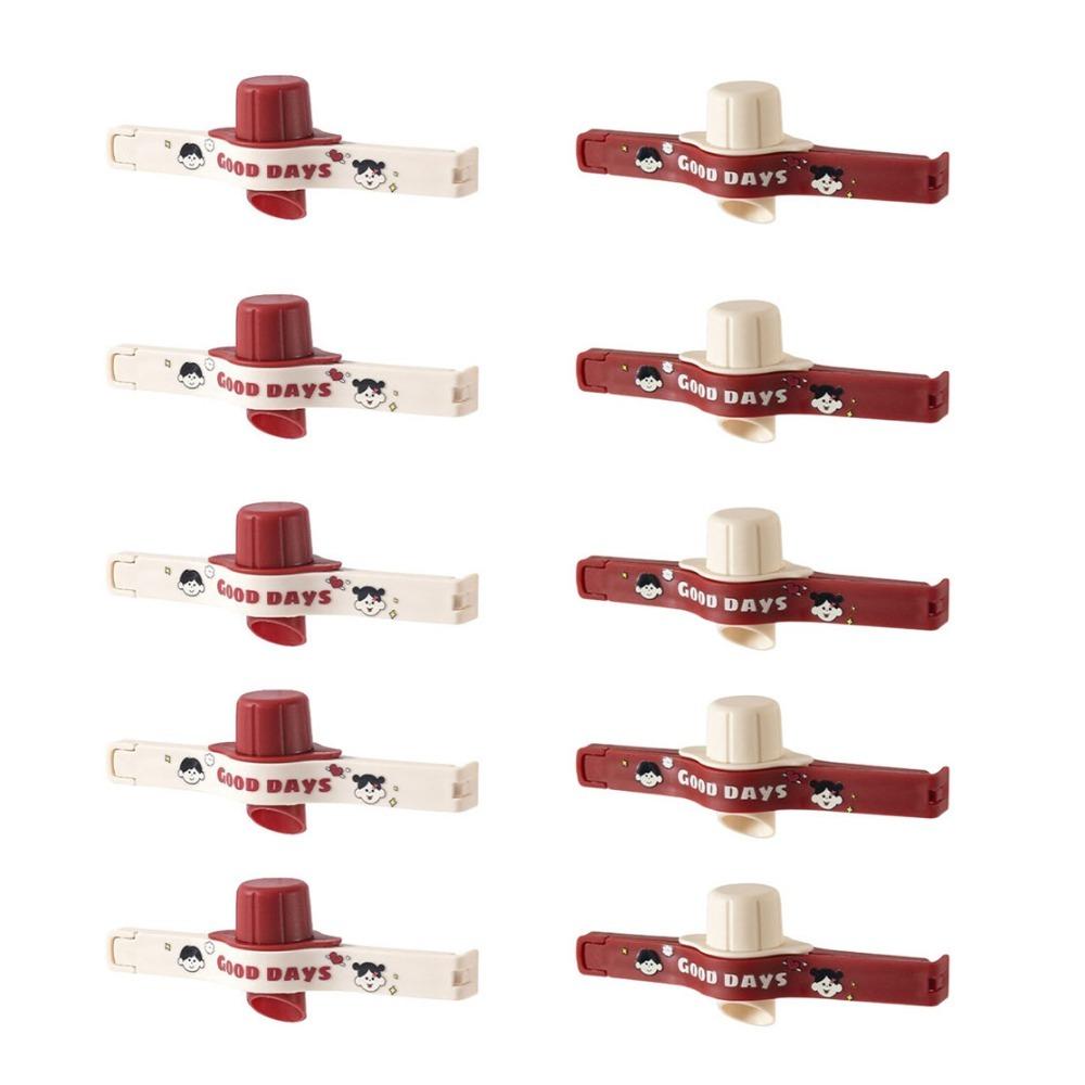 

10Pcs Cartoon Screw Cap Sealing Clip Adjustable Seasoning Sealing Clip Spice Jar Lids Kitchen 10PCS