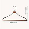 Thickened Wide-shoulder Beech Iron Suit Hanger Seamless Non-slip Paint Metal Hanger Home Hotel Dry and Wet Dual-use Hange
