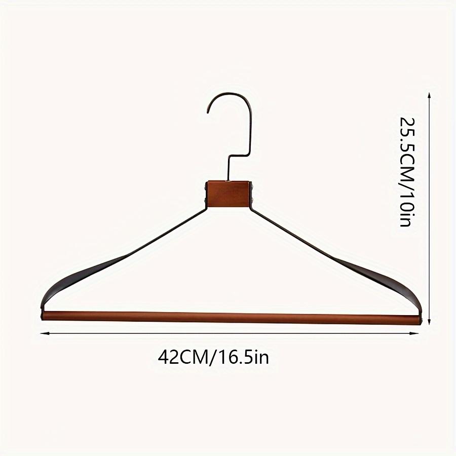 Thickened Wide-shoulder Beech Iron Suit Hanger Seamless Non-slip Paint Metal Hanger Home Hotel Dry and Wet Dual-use Hange