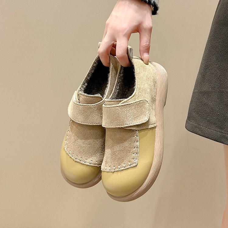 [Youshilai] College style retro loafers women's 2025 spring new fashion temperament versatile casual shoes