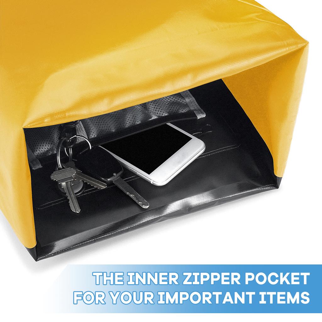 Waterproof Backpack Heavy Duty Roll-Top Dry Bag for Kayaking Rafting Boating