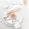 6PCS Multi-functional Solid Color Cotton Linen Napkin Square Sewn Edged Dining Table Napkin Washable Tea Towel Wedding